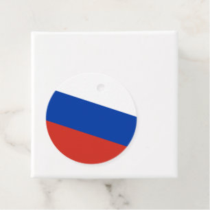 Étiquettes Cadeau Drapeau de la Russie