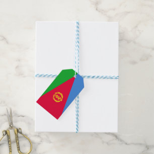 Étiquettes-cadeau Drapeau de l'Érythrée