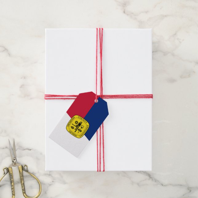 Étiquettes-cadeau Drapeau de Memphis, Tennessee Tags cadeaux (Avec de la ficelle)