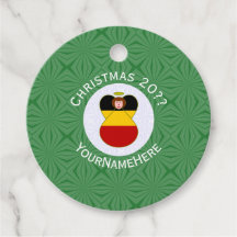 Drapeau de Noël ange allemand personnalisé 