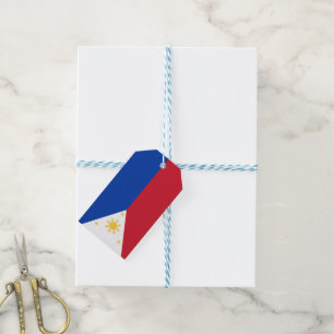Étiquettes-cadeau drapeau des Philippines