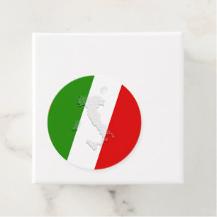Étiquettes Cadeau Drapeau italien