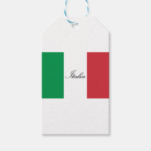 Étiquettes-cadeau Drapeau italien - drapeau de l'Italie - l'Italie