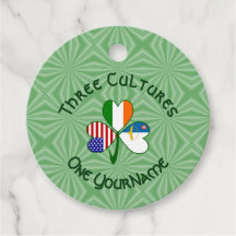 Drapeau Shamrock Américain Irlandais Açoréen