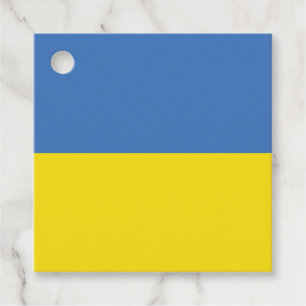 Étiquettes Cadeau Drapeau ukrainien Slava Ukraini С л а в а р У к  d
