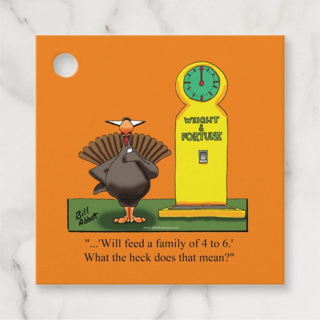 Étiquettes Cadeau Drôle Thanksgiving Holiday Tags (Devant)