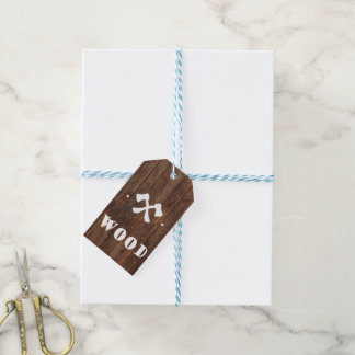 Étiquettes-cadeau Ébéniste professionnel | Charpentier en bois foncé