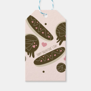 Étiquettes-cadeau Eclair Donuts Cake Pops Saint Valentin