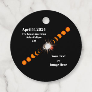 Étiquettes Cadeau Éclipse solaire totale de 2024