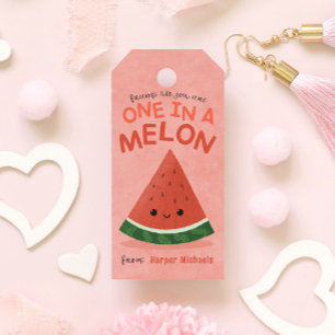Étiquettes-cadeau École de pastèque rose Cute Valentine