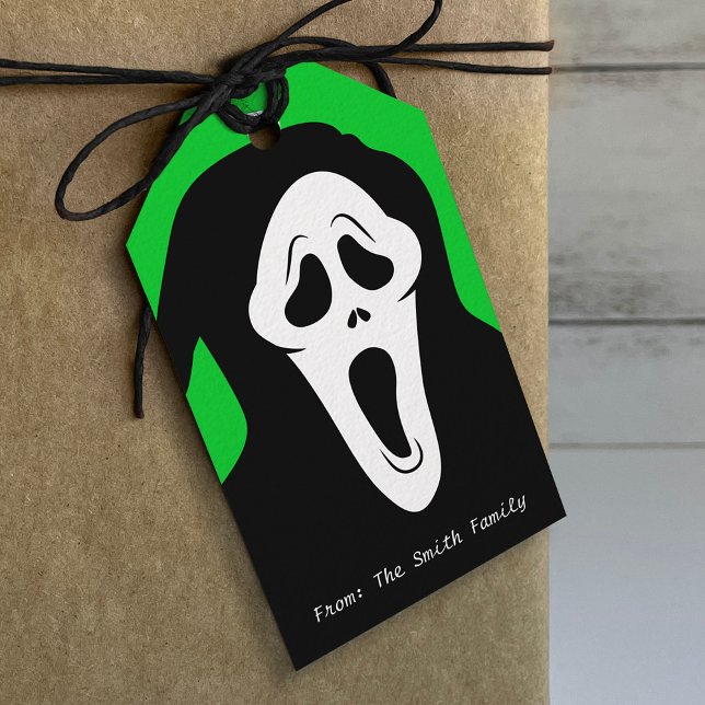 Étiquettes-cadeau Écran Ghost Face Halloween Tags cadeaux (Créateur téléchargé)