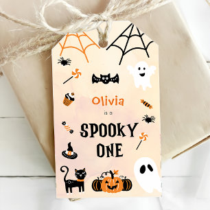 Étiquettes Cadeau éffrayant Halloween Cute Ghost M