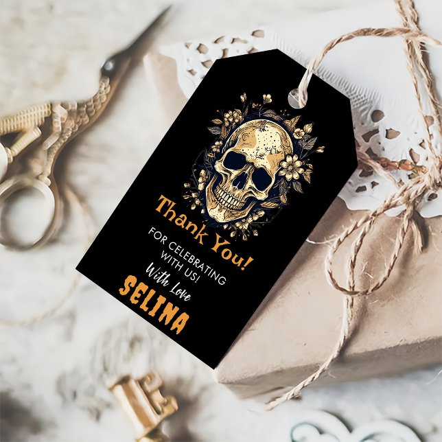 Étiquettes-cadeau Éffrayante Halloween mignonne Fête d'anniversaire  (Créateur téléchargé)