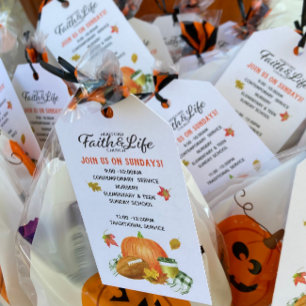 Étiquettes-cadeau Église, école ou organisation Sac à goodie d'autom