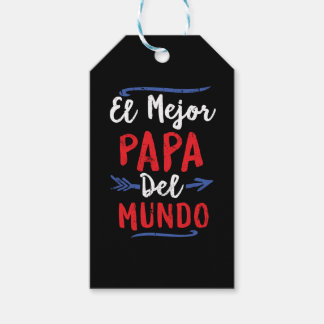 Étiquettes-cadeau El Mejor Papa Del Mundo Papa Fête des pères