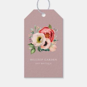 Étiquettes-cadeau Elégant aquarelle florale Tarifs