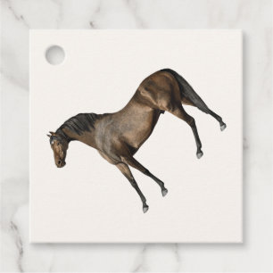 Étiquettes Cadeau Élégant Classic Cheval de Course Vintage Equestre