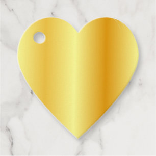 Étiquettes Cadeau Elégant Faux Gold Ajouter votre Modèle vide de tex