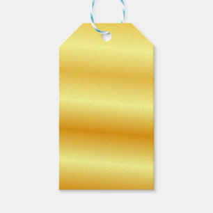 Étiquettes-cadeau Élégant Faux Or Personnalisé Revêtement Métalluriq