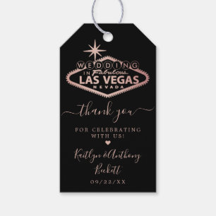 Étiquettes-cadeau Elégant Las Vegas Destination Mariage