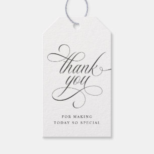 Étiquettes-cadeau Elégant Luxury Mariage Merci Favoriser Tags