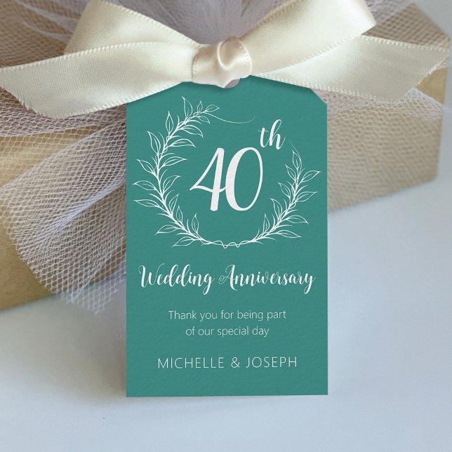 Étiquettes-cadeau Élégant Mariage Anniversaire Tags cadeaux (Créateur téléchargé)
