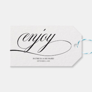 Étiquettes-cadeau Élégant Mariage Favor Tags