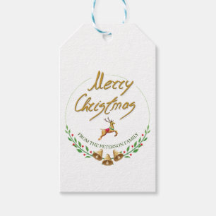 Étiquettes-cadeau Elegant Merry Christma