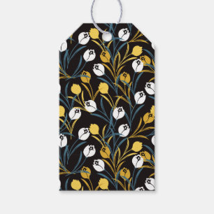 Étiquettes-cadeau Élégant motif floral de Tulipe