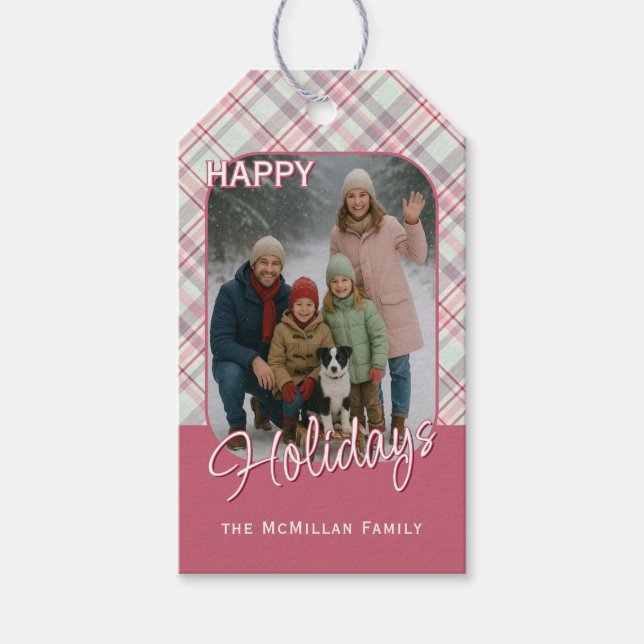 Étiquettes-cadeau Élégant Motif plat rustique élégant (Devant)