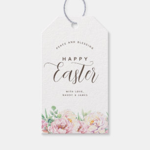 Étiquettes-cadeau Élégant Pastel Floral Easter Cadeau de Pâques
