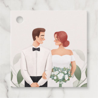 Étiquettes Cadeau Elegant wedding favor tags 
