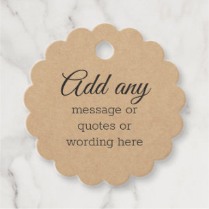 Étiquettes Cadeau Élégante carte en carton vintage personnalisée pou