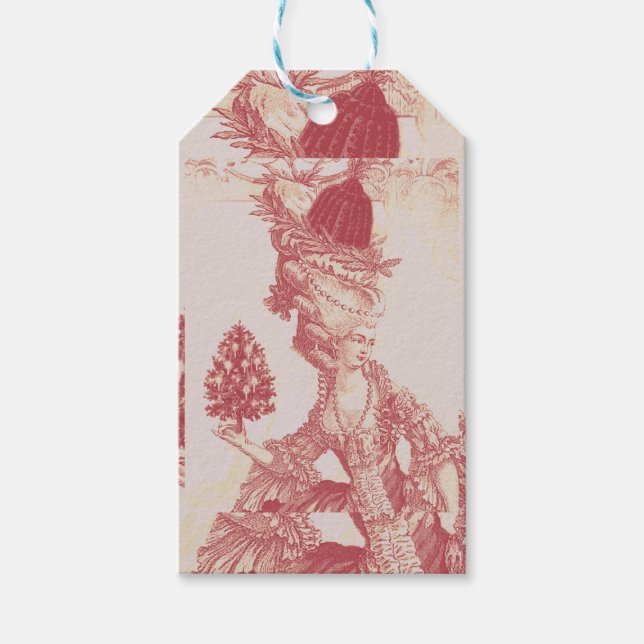 Étiquettes-cadeau Elégante Marie Antoinette Joyeux Noel (Devant)