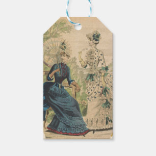 Étiquettes-cadeau Élégante sortie de mode Vintage pour dames