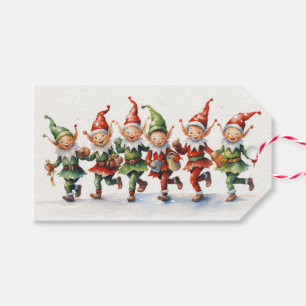 Étiquettes-cadeau Elfes de Noël