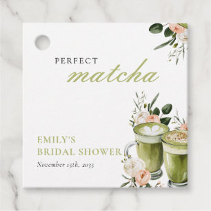 Étiquettes Cadeau Elle a trouvé sa robe de mariée parfaite au matcha