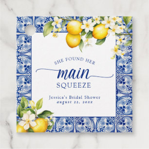 Étiquettes Cadeau Elle a trouvé ses citrons Main Squeeze pour la Bab