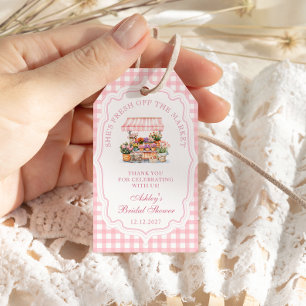 Étiquettes-cadeau Elle est fraîche de la Fête des mariées florale du