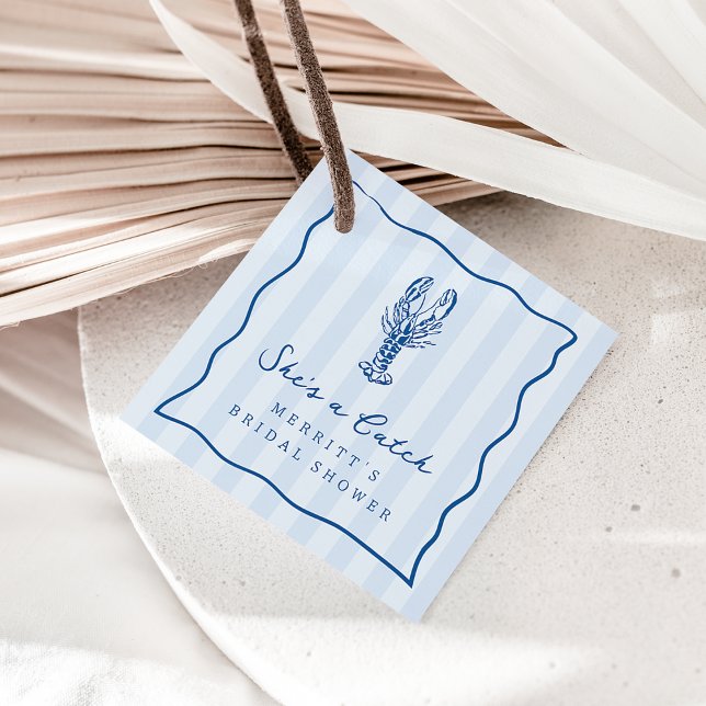 Étiquettes Cadeau Elle est un Poisson d'Avril | Réception de Mariage (Créateur téléchargé)