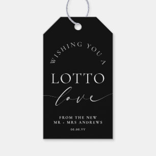 Étiquettes-cadeau Ellesmere Black Vous Souhaite Un Mariage Loto Loto