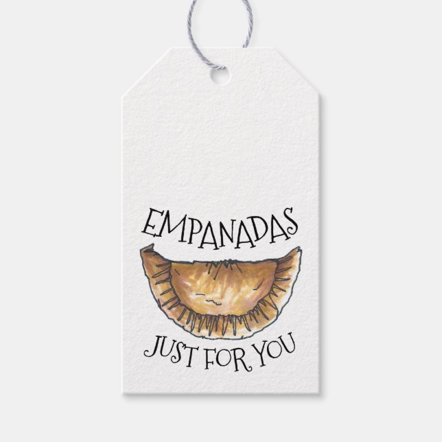 Étiquettes-cadeau Empanadas Juste pour vous Pâtisserie Empanada mais (Devant)