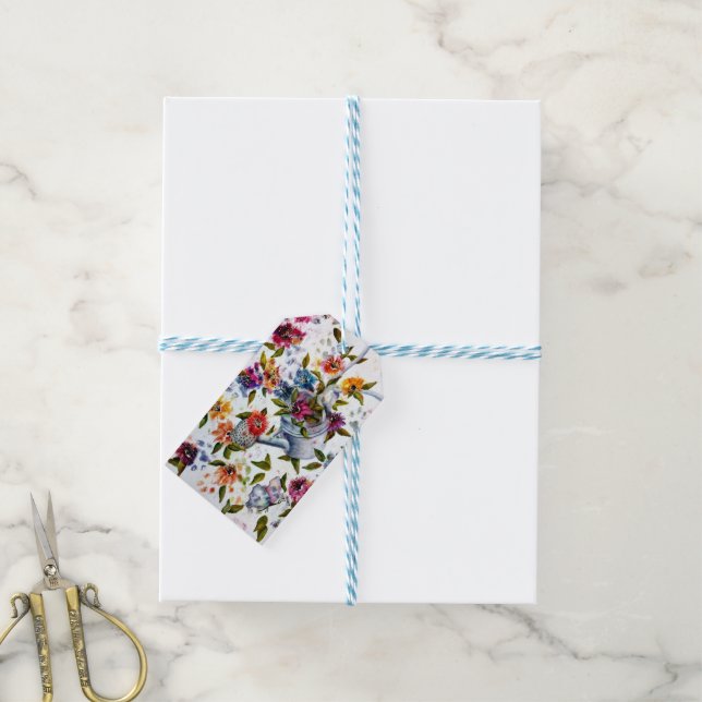 ÉTIQUETTES-CADEAU EMPREINTES DE PATTES (Avec de laficelle)