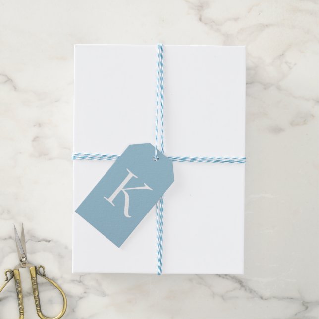 Étiquettes-cadeau Enfant garçon Faire-part cadeau Monogrammé (Avec de laficelle)