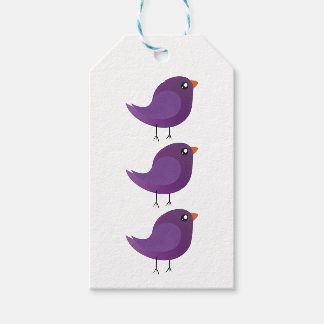 Étiquettes-cadeau Enfants mignonette birdy (Devant)