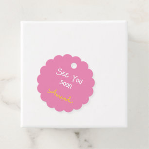 Étiquettes Cadeau Enfants roses mignons customisés