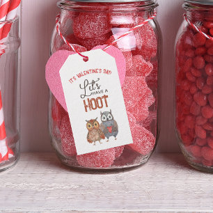 Étiquettes-cadeau Enfants Valentine's Day Owls mignonne