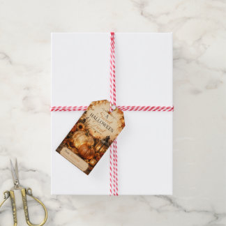 Étiquettes-cadeau Ensemble de tags cadeaux de luxe pour Halloween | 