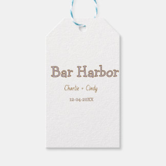 Étiquettes-cadeau enterrement de vie de jeune fille à Bar Harbor dem