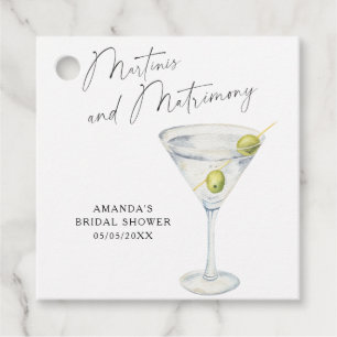 Étiquettes Cadeau Enterrement de vie de jeune fille Martini et maria